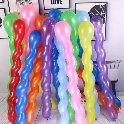 100/500Pcs Multicolor Long Balloons Twist Spiraal Latex Balloon Wedding Birthday Holiday Party Decorations Boys Girls Toys