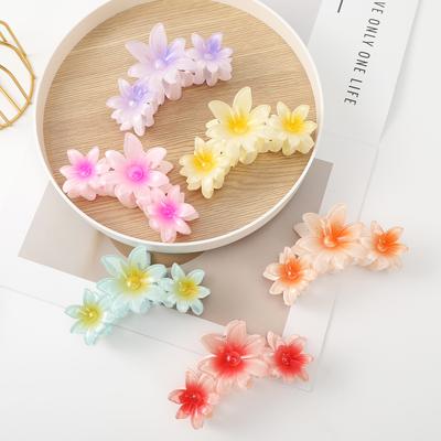 1pc Novelty Candy-colored Flower Hair Clip, Egg Flower Hair Claw, Updo Shark Clip Hair Decoration