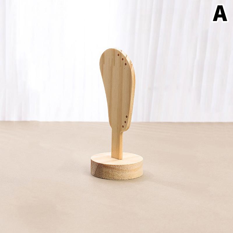 

1Pcs Wood Ear Shaped Jewelry Earring Holder Display Stand Ear-Shaped Ear Clip Stud Suitable For Jewelry Earrings