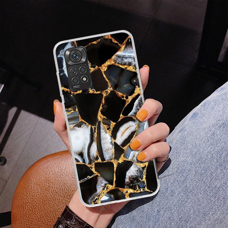 Fashion Geometric Marble Phnoe Case for Phnoe Case for Xiaomi Redmi Note 15 14 14S 13 Pro Plus 12 12S 11S 11E 10S 10 11T 5G Uniq