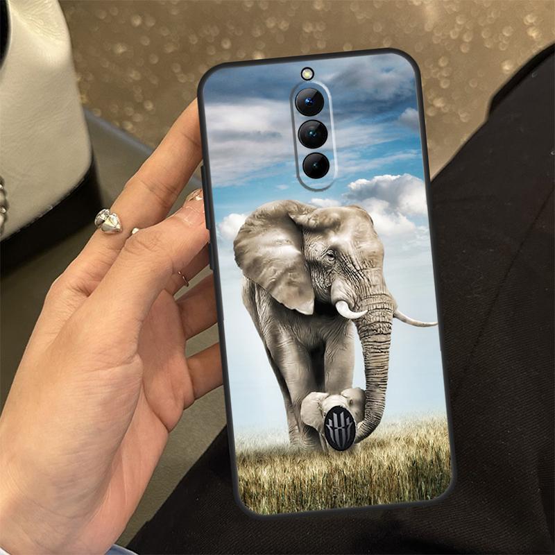 Elephant Baby Nature Case For ZTE Nubia RedMagic 10 Air 5G 6 7 6S 7S Pro RedMagic 10S 9S 8S 8 9 10 Pro Plus Cover