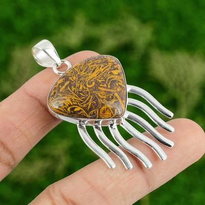 Friendship Day Sale Sterling Silver Mariam Jasper Stone Mother Pendant Jewelry