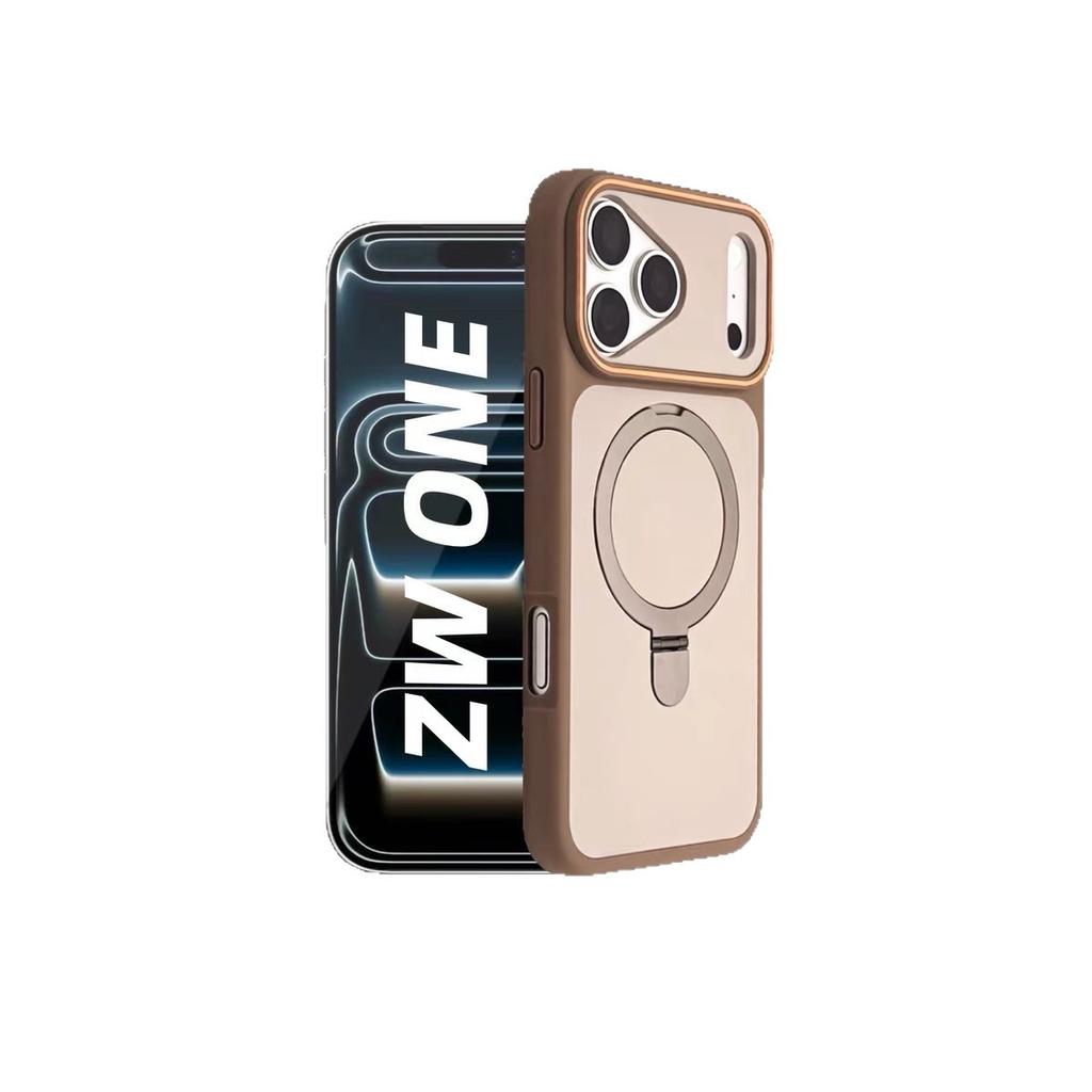 Apple 18ProMax Phantom Contrast Color Magnetic Bracket Mobile Phone Case Suitable for IPhone17 Large Windows