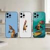 Funny Chicken Joe Surf Phone Case For iPhone 17,16,15,14,13,12,11 Plus,Pro,Max,Mini Silicone Black Soft Cover