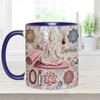 Tazza Peace Love Yoga, Tazza con Effetto 3D, Tazza con Design Yoga, Regali di Compleanno per Donne Mamma Nonna Effetto Gonfio 3D Stampato