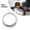 Coffee Dosing Ring Basket Portafilter Silver Black Color