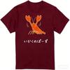Icy Ikuku Pozu Crawfish Funny TShirt Animal Short Sleeve Unisexs Womens Unisex Clothing Streetwear Harajuku Summer Cotton Shirts