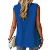 Women's Suit Vest Solid Color Office Casual Top Cardigan Loose Simple Coat for Women
