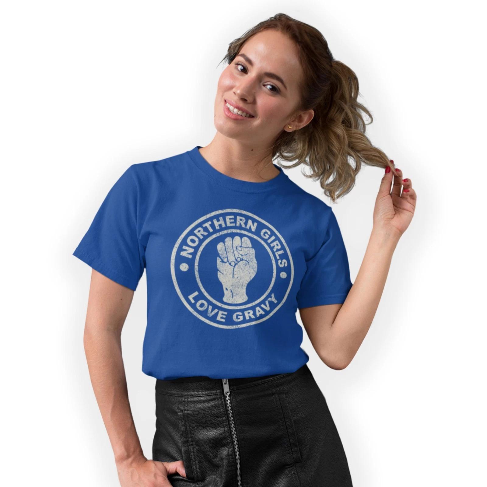Northern Girls Love Gravy Circle Print Funny T-Shirt Size S - 5XL XL