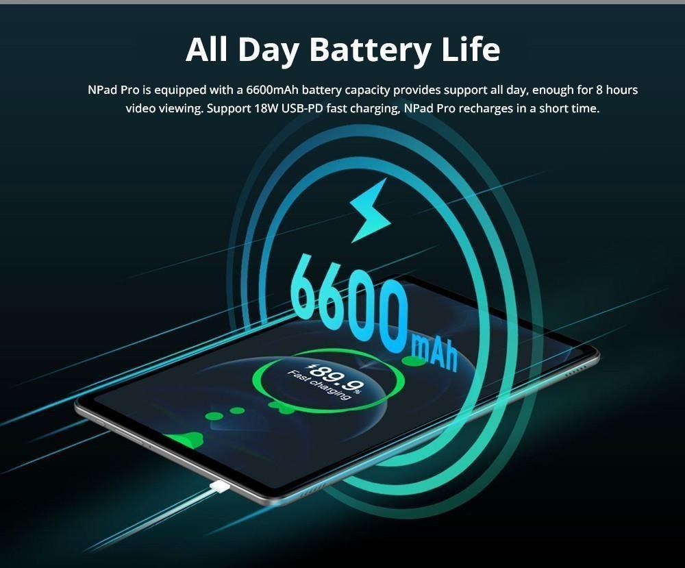 Refurbished N-one Npad Pro 4G LTE Android 12 Tablet PC, 10.36'' 2000x1200 2K FHD IPS Screen, UNISOC T616 Octa-Core, 8GB RAM 128GBROM