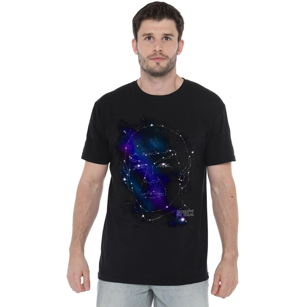 STAR TREK Mens Spock Constellations T-Shirt