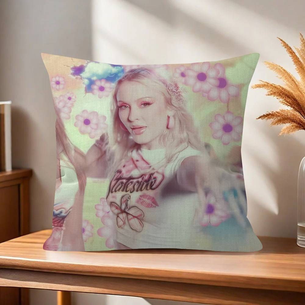 Singer Zara Larsson Midnight Sun Pillow Gift Home Office Decoration Pillow Bedroom Sofa Car Cushion CoverPillow Case