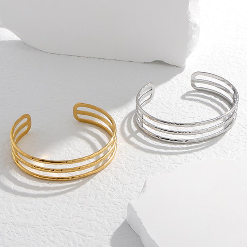ZAKOL Stainless Steel Bangles Bracelet for Women Gold Color Plated Multi-layer Bracelets Zircon Gift Pulseras Mujer