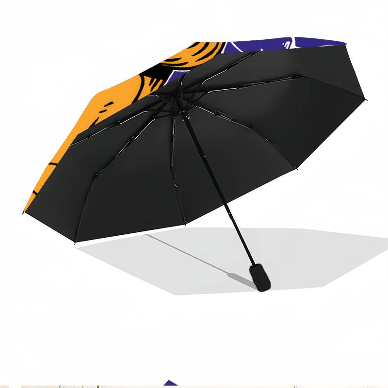 Garfield Print Automatic Open Close Umbrella, Portable Foldable Umbrella, for Outdoor Commute Camping Trip, Ideal Birthday Gift