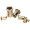 150pcs Galvanized Rivet Nut Set Mixed Insert Fastener Rivet Nut Threaded Hardware Parts