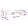VidaXL TV Stand Anthracite 202x39x43.5 Cm Cold-rolled Steel, TV Stand, TV Buffet, Hi-fi Cabinet, TV Bench, Cabinet In 851348
