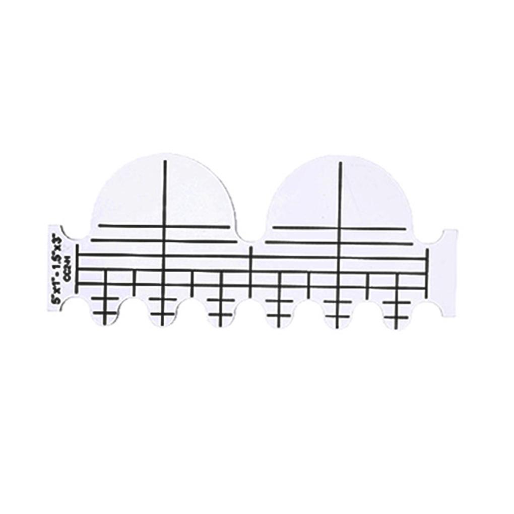 Pack of 6 DIY Creative Quilting Templates Transparent Convenient Exquisite Ergonomic Grip Sewing Accessories Quilting Supplies