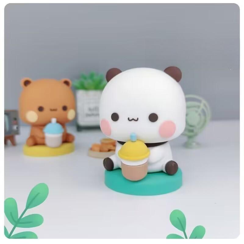 Bubu A Dudu Medvídek Panda Figurka Panenka Boba Čaj Kawaii Akční Figurky Hračka Sběratelské Ozdoby Pro Fanoušky Dívky Děti Dárek