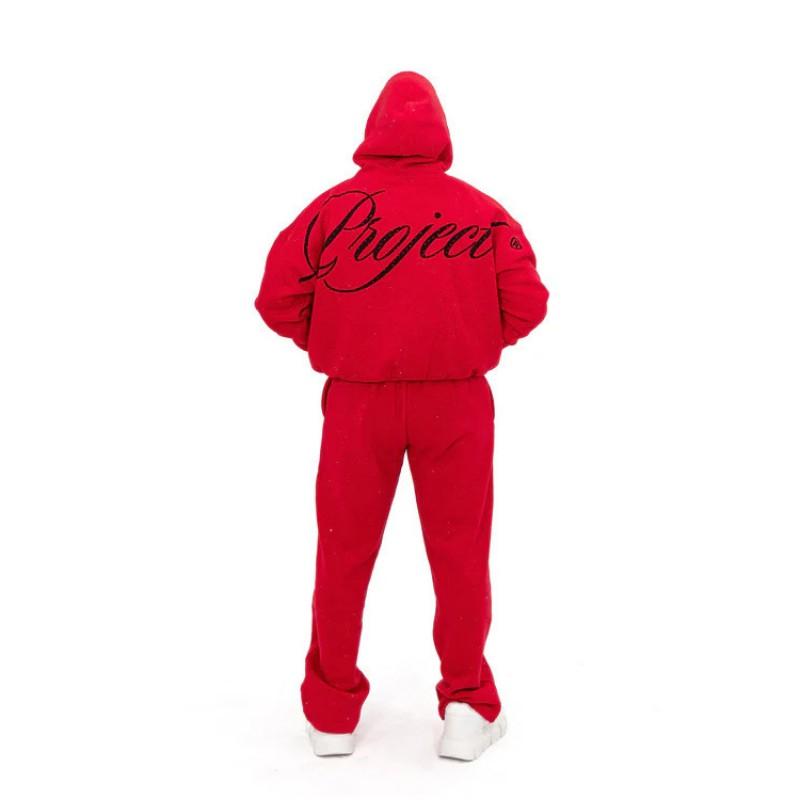 Y2K Loose Fit Hoodie Men Women Floral Print Streetwear Sweatshirt