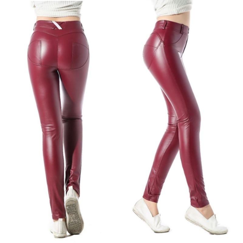 Winter Leather Trousers Elastic Force 
