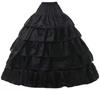 Collar Pannier Petticoat Hoop Skirt Victorian Dress Crinoline Underskirt Lolita Pannier [Hosaku Co., Ltd.] (Black Long)