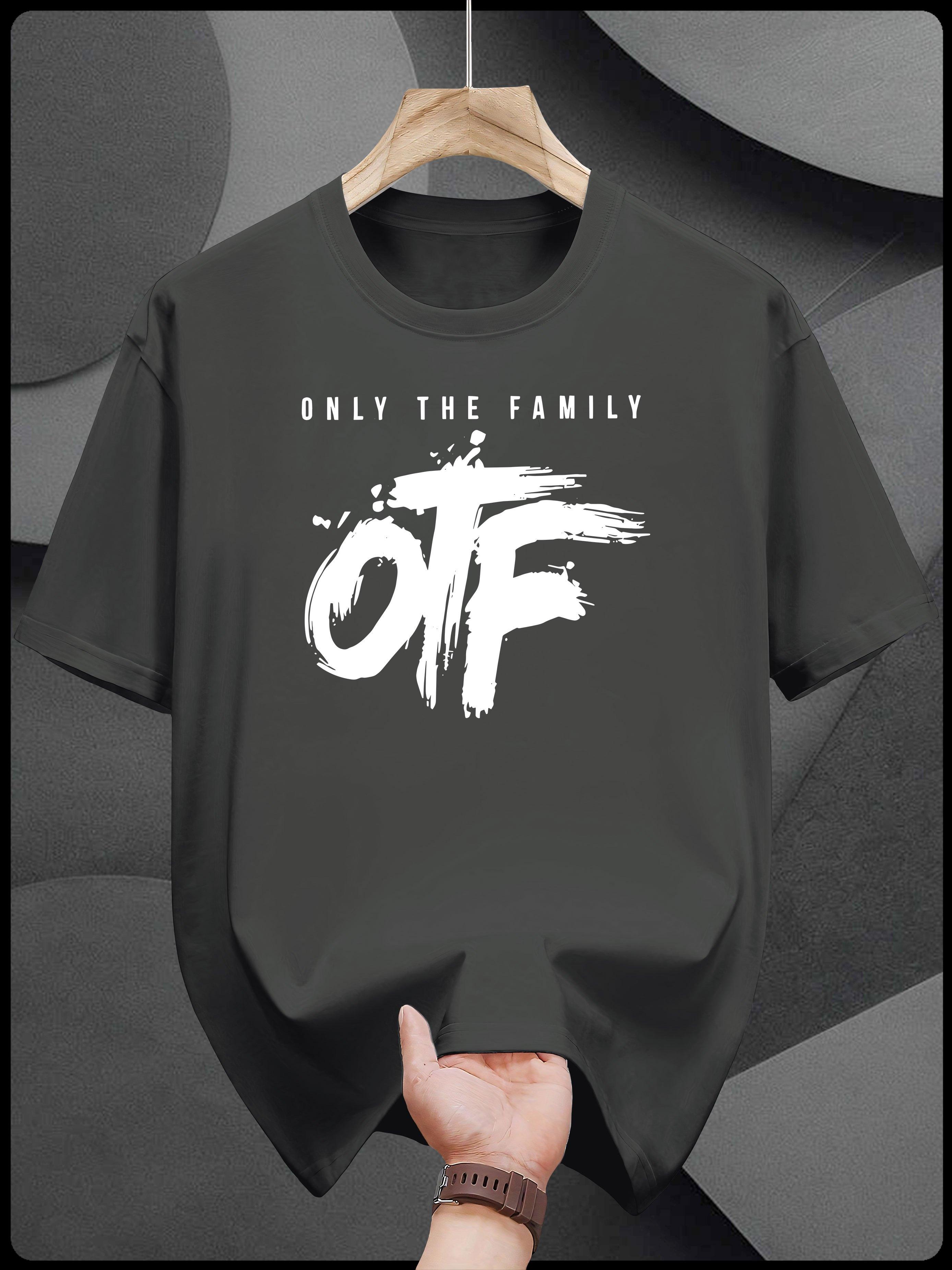 Graphic Print T-shirt - ONLY THE FAMILY Casual Short Sleeve Round Neck Summer Tee XXXXL