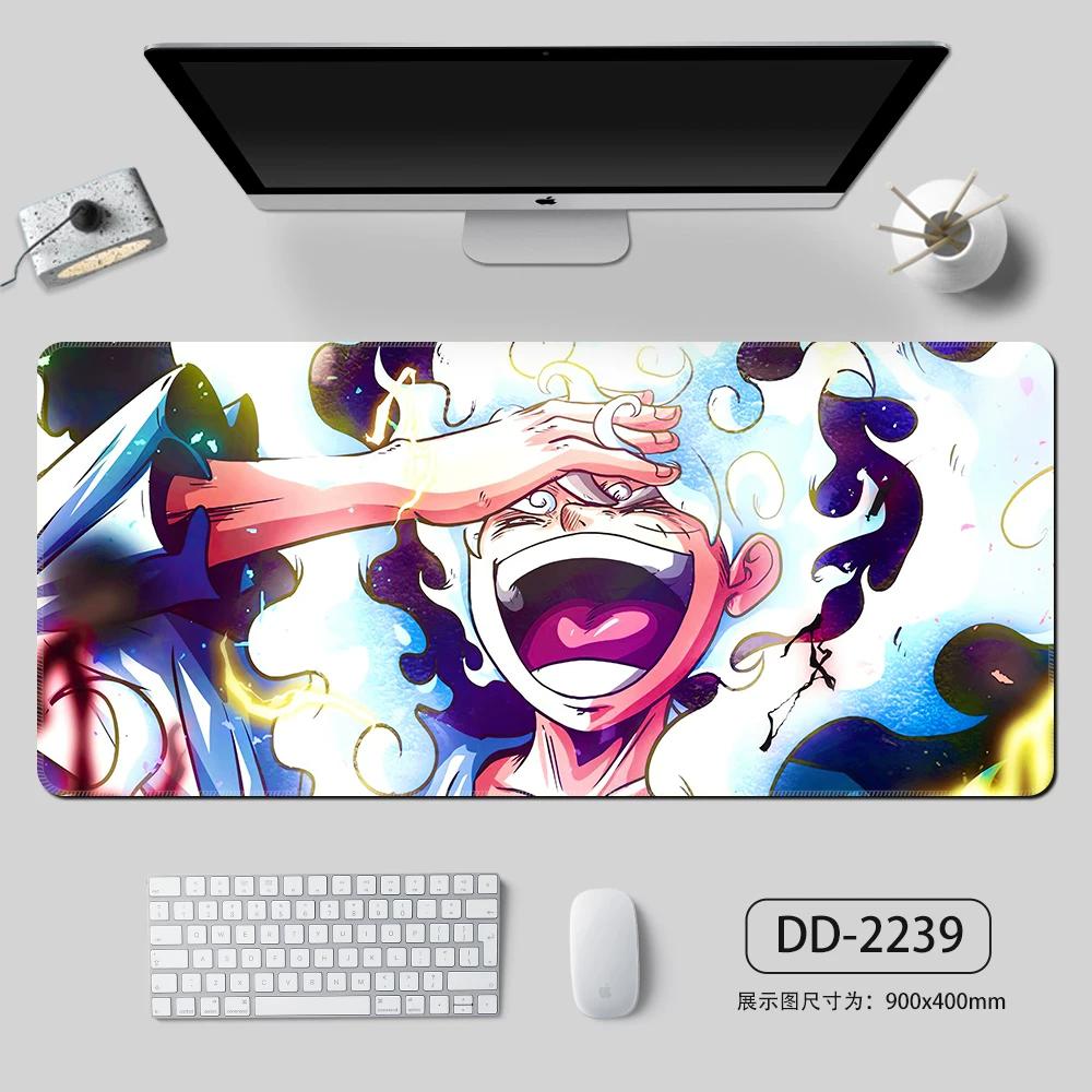 High Definition ONE PIECE Mouse Pad Oversize Boy Hot Blood Animation E-sports Keyboard Pad  Monkey D. Luffy Roronoa Zoro Computer Table Mat Animation