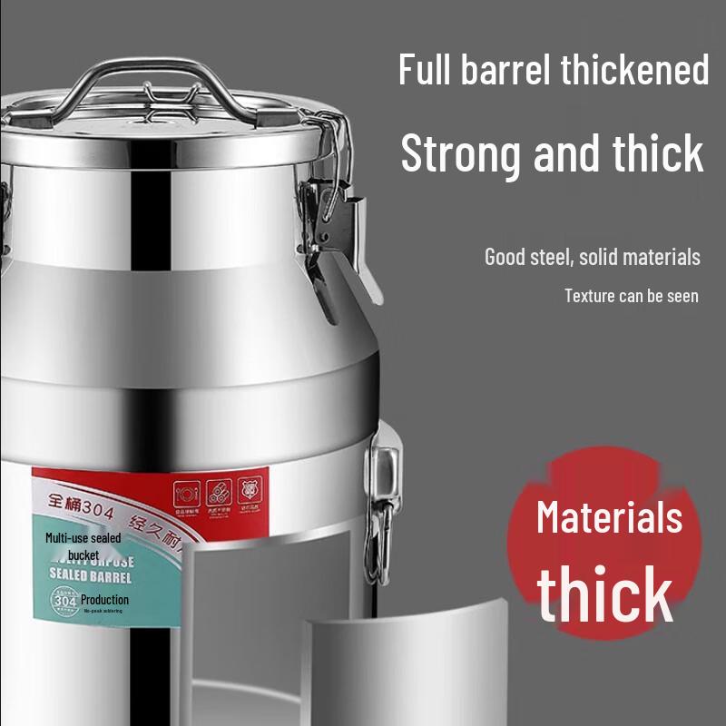 Barril selado Sule de 15 litros em aço inoxidável de qualidade alimentar