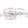 VidaXL Cadre de lit sans matelas 160x200 cm bois massif de pin 3301614
