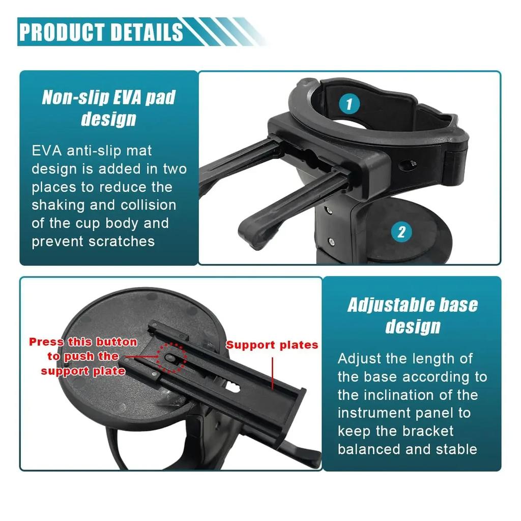 Universal Car Air Vent Drink Cup Bottle Holder Auto Truck Water Holders Stands Rack Durable Adjustable Car Truck Vents Cup Rack