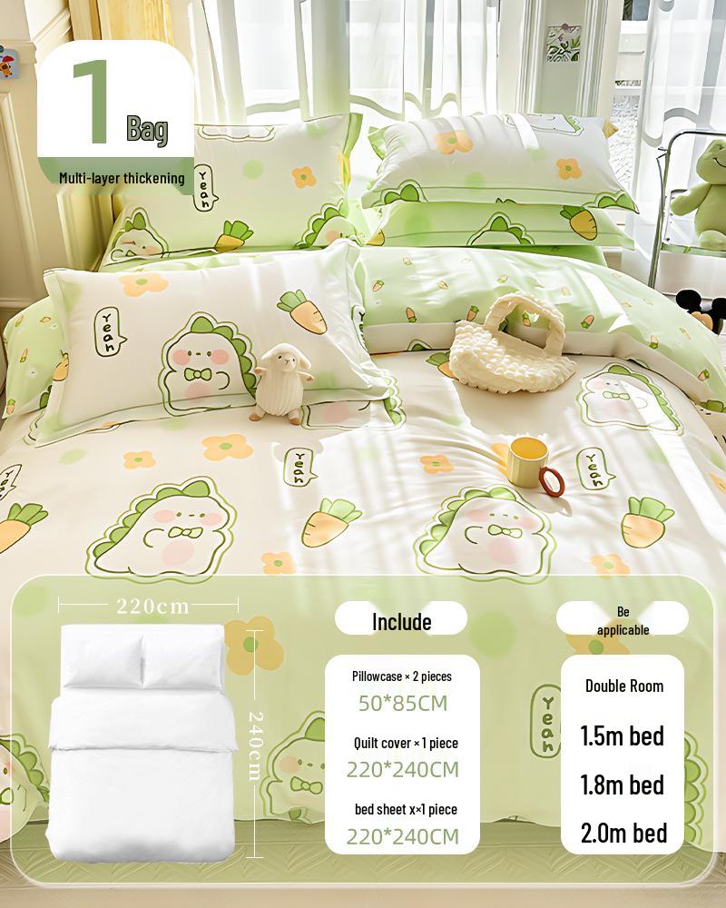 100% Baumwolle Dickes Einweg-Bettwäsche-Set: Bettlaken, Bettbezug & Kissenbezug - Tragbar, Schmutzabweisend für Hotel & Reise