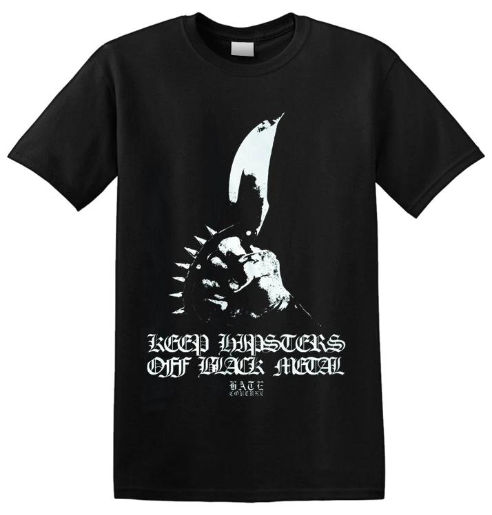 HATE COUTURE - Keep Hipsters Off Black Metal T-Shirt M