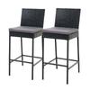 Benches Bar Stools Gardeon Set Of 2 Outdoor Bar Stools Dining Chairs Wicker Furniture