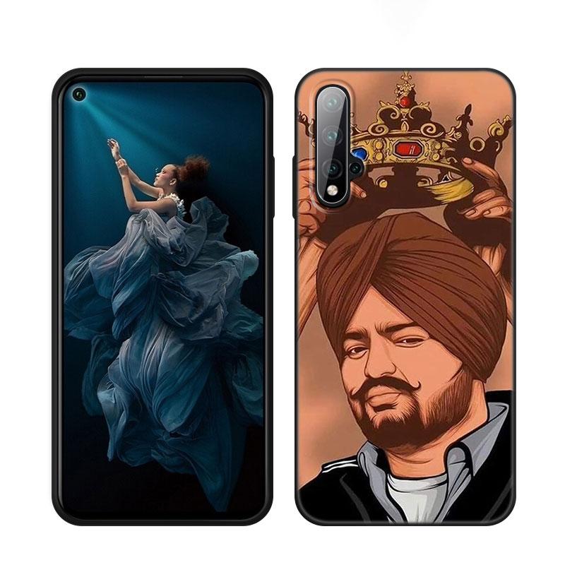 Sidhu Moose Wala Schwarze Handyhülle Für Honor 70 90 Lite X40 GT X50 i X5 Plus X6A X6S X7A X8A X8B X6 X7 X8 X9 4G X9A X9B 5G