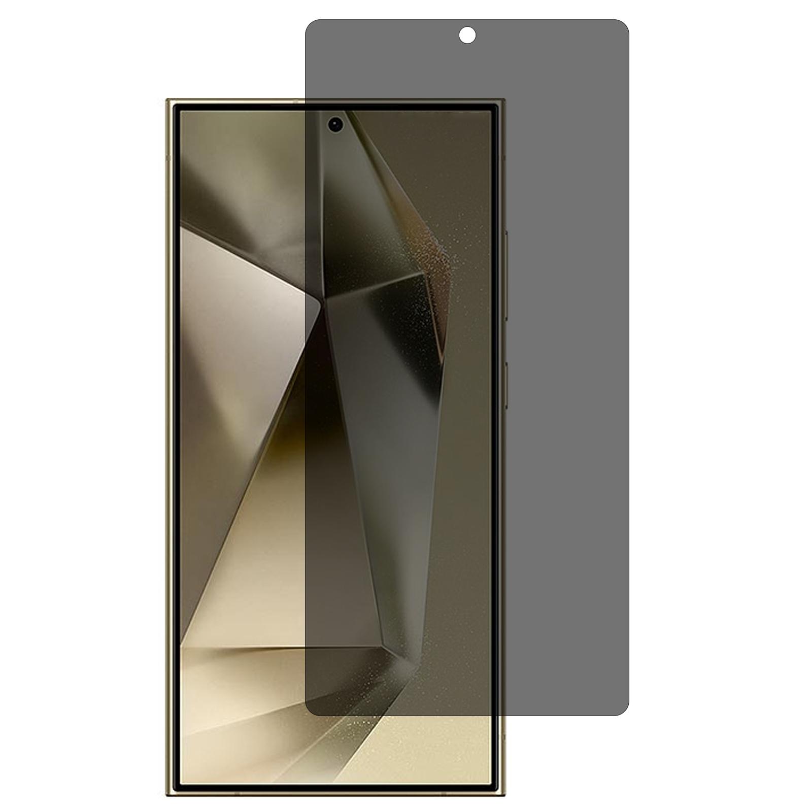 

For Samsung Galaxy S24 Ultra Privacy Screen Protector 360° Anti Spy Ultra Thin Tempered Glass Film (Fingerprint Unlock) Type A