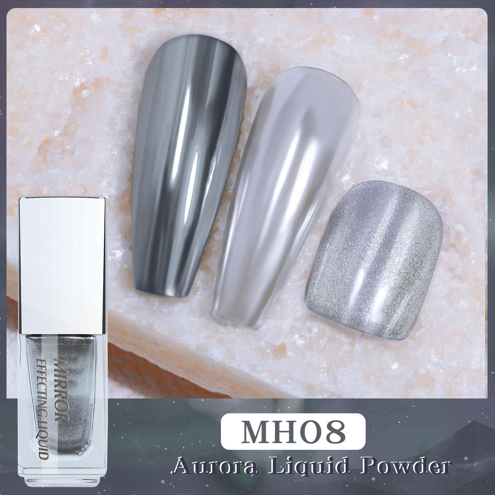 

Новая жидкость для нейл-арта Magic Mirror Powder Moonlight Powder Non-Flying Powder Liquid Mirror Flour Fairy Powder Nail Art Magic Liquid