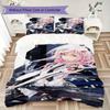 Guilty Crown Pattern Bedding,Quilt Set Quilt Cover Pillowcase Home Birthday Gift(1 * duvet cover + 2 * pillowcase, without core)_lx