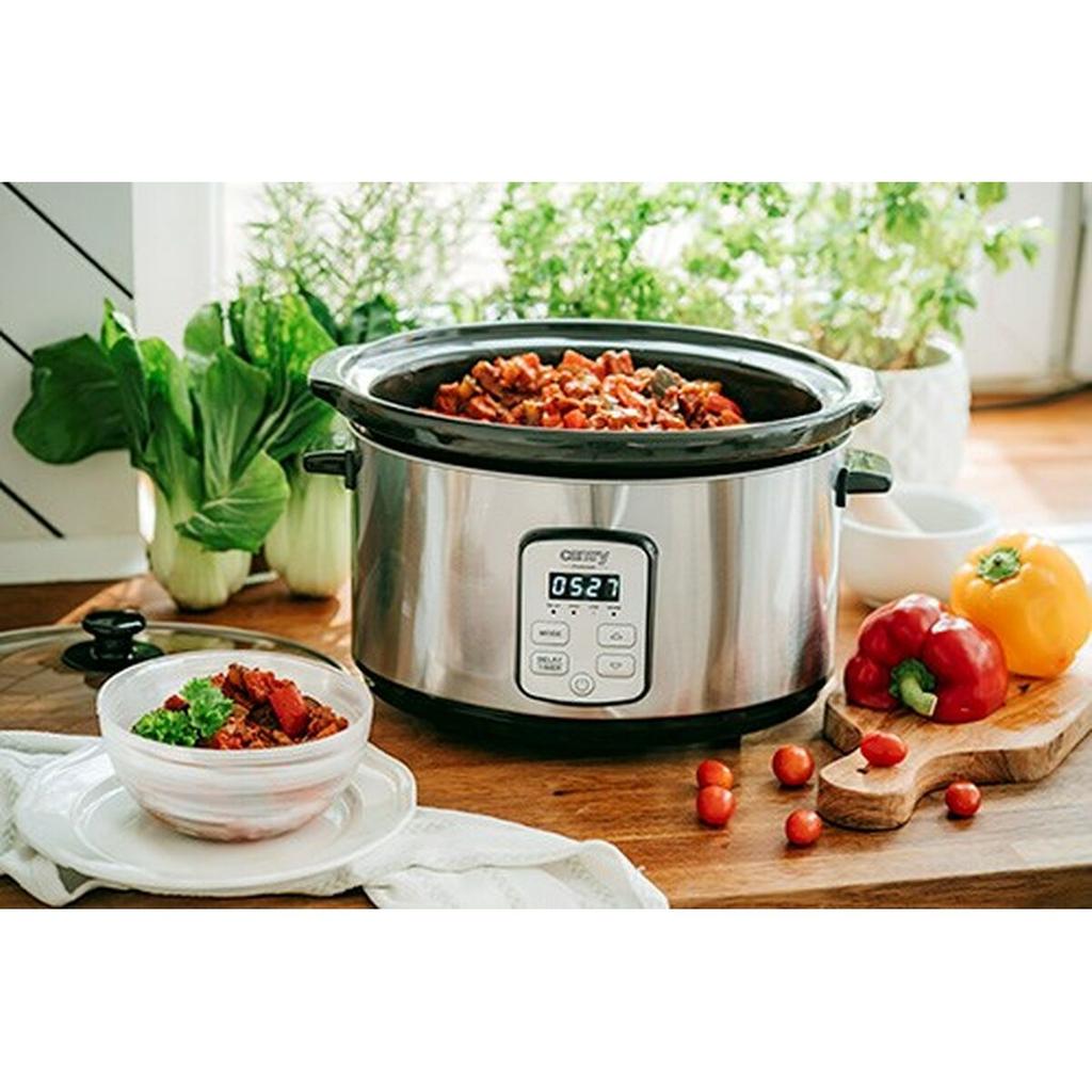 Adler-Europe CR 6414 Slow Cooker 4.7 L Silver/Black