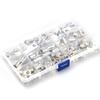 100Pcs/Box Tin-Plated SC Open Barrel Lugs Pure Copper Crimp Cable Terminals Kit