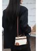 2025 Women's Canvas Patchwork Crossbody Tote - Fashionable Small Square Casual Bag