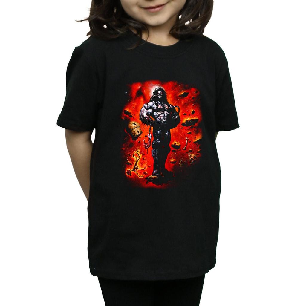 DC Comics Girls Lobo Cosmos Cotton T-Shirt