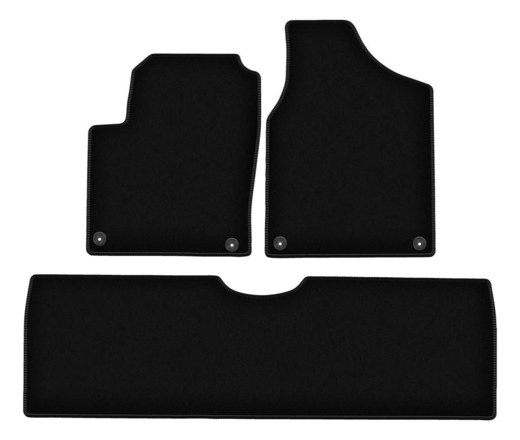 BASIC black velour floor mats for: Ford Galaxy MK1 minivan (1995-2006)
