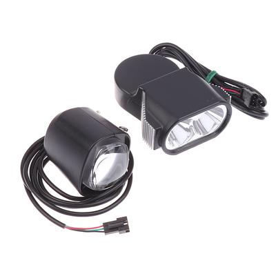 36-72V Światło do Roweru Elektrycznego z Klaksonem 12W LED Przednie Światło do Hulajnogi Elektrycznej Wodoodporny Reflektor Rowerowy do E-Roweru