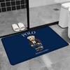 P-Olo Teddy Bear Microfiber Door Mat Anti-Slip Absorb Water Long Strip Cushion Bedroon Mat Bedside Mats