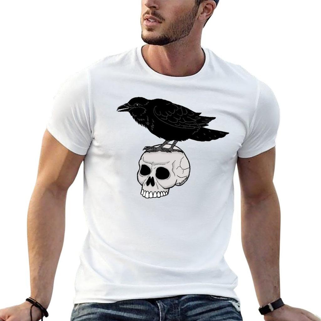 Raven T-shirt heren grafische t-shirts t-shirt voor man 100 procent katoen T-shirt