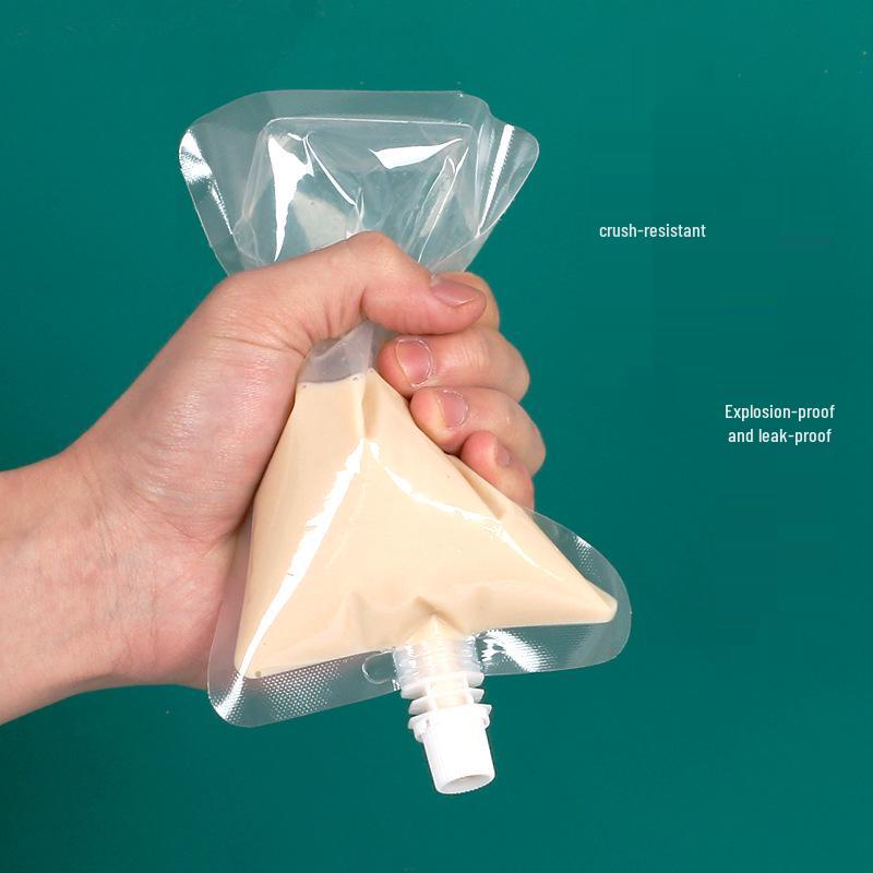 Disposable Transparent Spout Pouch for Soy Milk, Tea, and Juice