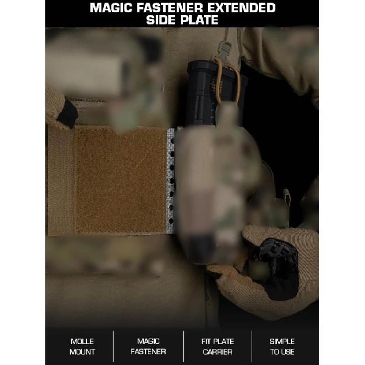 MOLLE Seitenpanzerplatte | Jagdwesten-Erweiterung für Airsoft | Jagd- & Überlebenstrainingsausrüstung