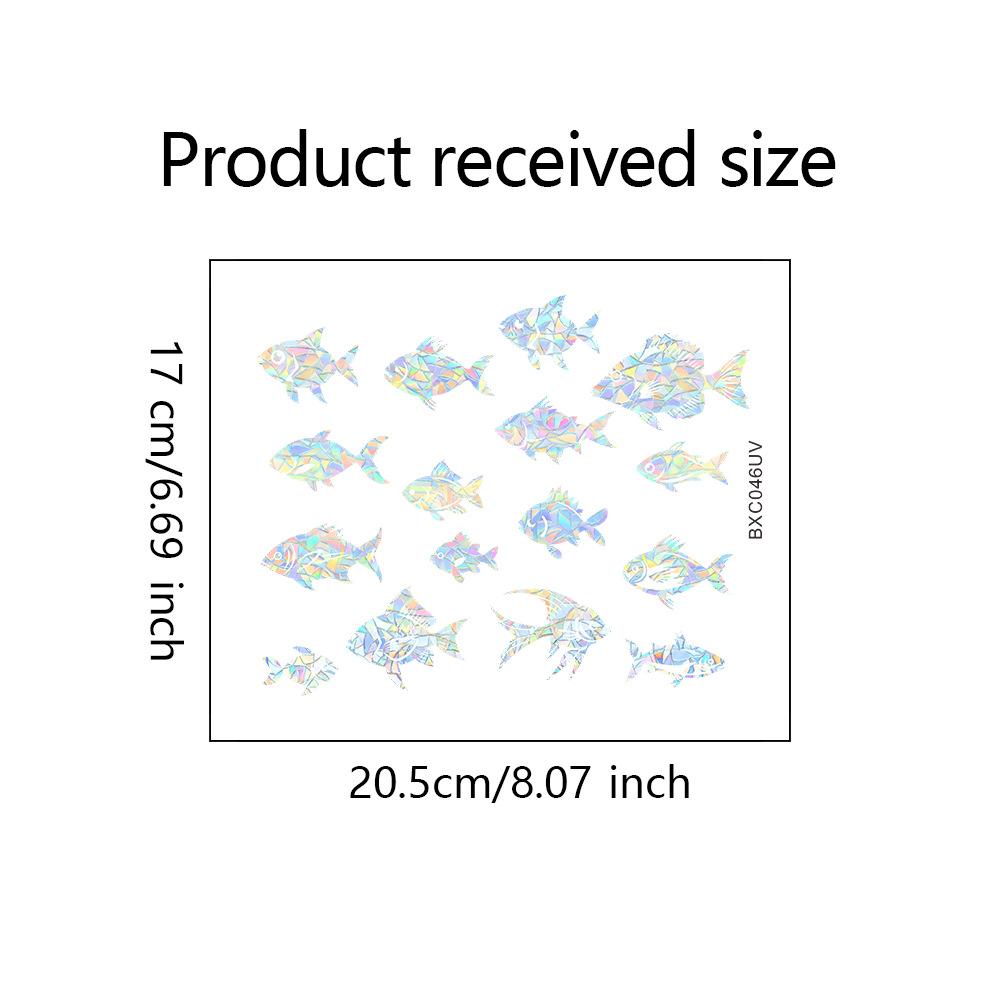 

Креативные Маленькие Рыбки Лазерные Разноцветные Украшение и Декорация Дома Стеклянные Двери и Окна Статические Наклейки на Окна