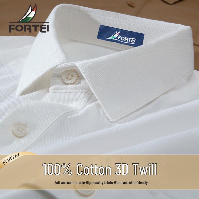 Men s 100% Cotton Long Sleeve Slim Fit Business Casual Shirt 3XL