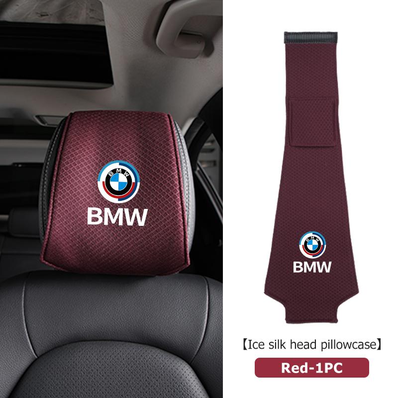 

Car Seat Headrest Cover Cushion Neck Pillow Protector Pad For BMW 50th Anniversary Edition E36 E46 E53 E90 E60 E93 E87 G20